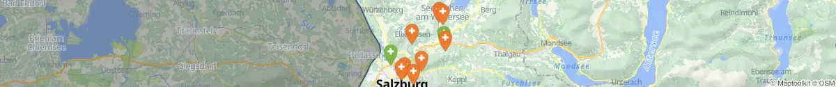 Kartenansicht für Apotheken-Notdienste in der Nähe von Elixhausen (Salzburg-Umgebung, Salzburg)